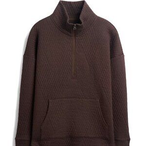 GapFit Quilted Jacquard Half-Zip Pullover Size Medium NWOT